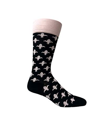 Groomsmen Socks - One Size 7-13 - Organic Cotton - Fleur De Lis2