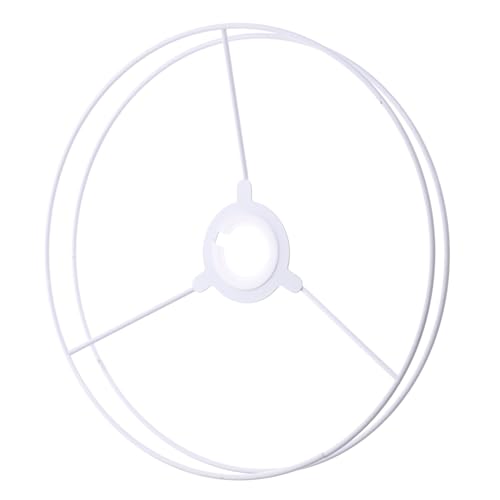 Kit abat-jour vintage métal blanc avec cadre polyvalent de lampe DIY
