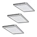 Produktbild LED Küchen Unterbauleuchte Kyra 3 x 4,8 W warmweiss Edelstahl Optik Flächen-LED *571659
