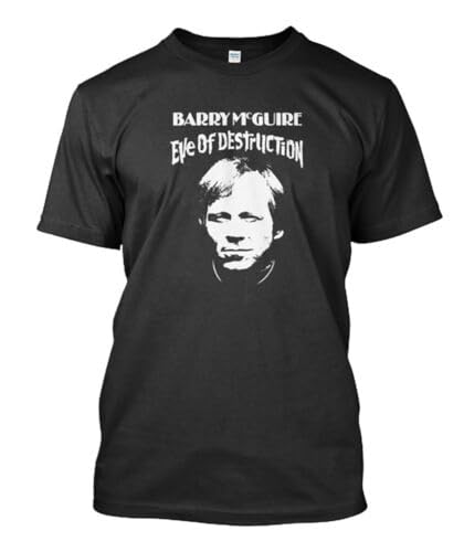 Photo de JSONBS Barry McGuire Eve of Destruction SongWritter American T-Shirt Size S-2XL BlackMediumBlackM