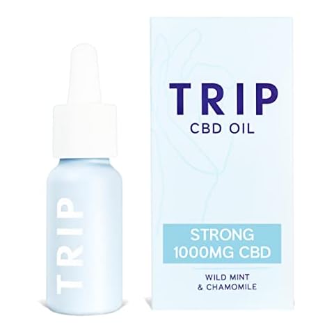 TRIP CBD Oil 1000 mg (Strong Strength): Wild Mint (Pack of 1 x 15 ml) | Vegan, Gluten and Palm-Oil Free Hemp Cannabidiol Oil Drops | Feel More Calm, Less Stress & Anxiety Relief Cover