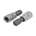 New Lon0167 37mm Length Featured H8 Hex Bit reliable efficacy 1/4-inch Square Socket Adapter 2pcs(id:75f ac 63 80a)