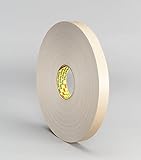 3M 4492 Double Coated Polyethylene Foam Tape, White 1