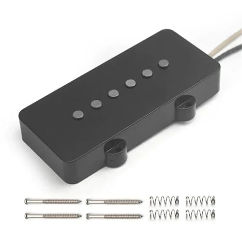 アルニコ 5 ヴィンテージシングルコイル 6 弦エレキギターピックアップピックアップ N-8.1K B-8.8K 黒(Neck)