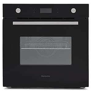 Montpellier SFO74B 8 Function 70L Single Electric Built-in Oven With LED Display In Black