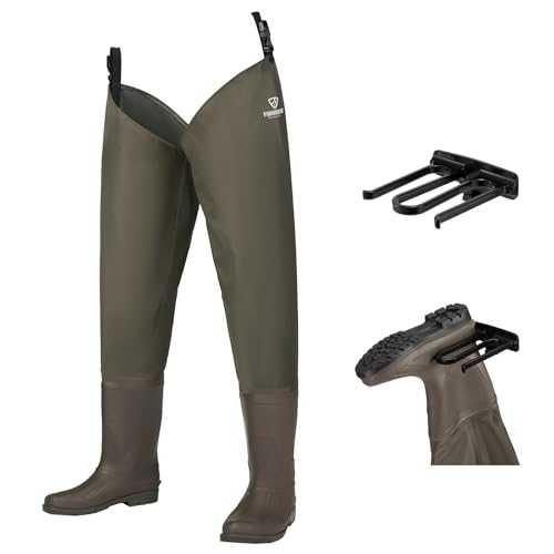 FISHINGSIR Hip Waders, Waterproof Hip Boots for Men & Women,...