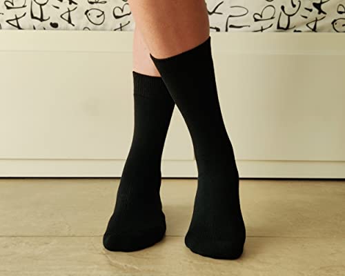 DIVABONNA 6 Pares Calcetines Térmicos Hombre y Mujer para Invierno y Frio Extremo (35-40, Negro) - imagen 3