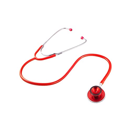 Hospitrix Stethoskop Super Line Plus mit GRAVUR (Verschiedene Farben) (Rot) Cover