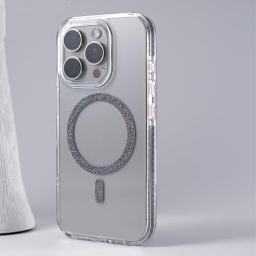 Coque iPhone 17 Pro scintillante grise pour briller en soirée