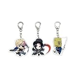 EBTY DREAMS Inc. - Set of 3 Guilty Gear Acrylic Keychain Sin, Faust, Testament v1
