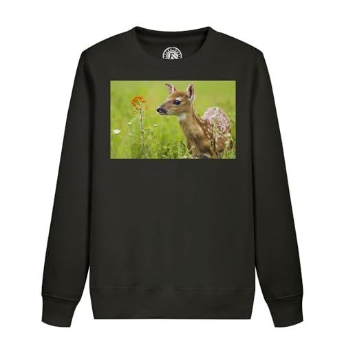 Sweatshirt enfant faon biche en coton bio pour le quotidien des bébés
