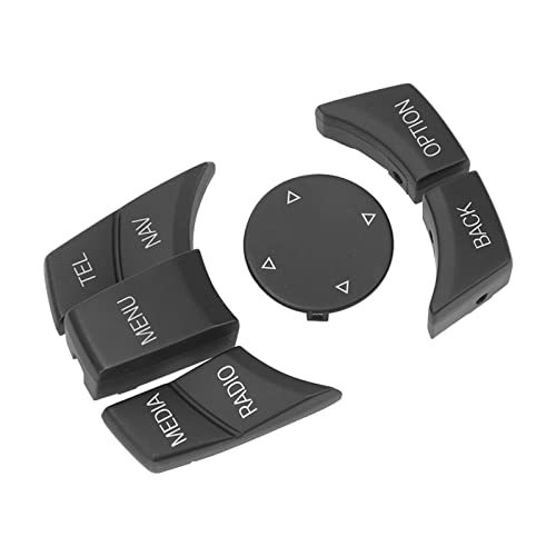 Cubierta de botón de control multimedia para coche compatible con E81 E84 E70 E71 negro 3