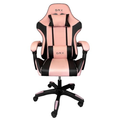 CADEIRA GAMER BRX IMPACT PINK & BLACK