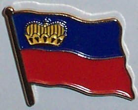 Country Flag Enamel Pin Badge - Liechtenstein