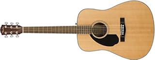Fender CD-60S Dreadnought Acoustic Guitar, Walnut Fingerboard, Natural, Left-Hand