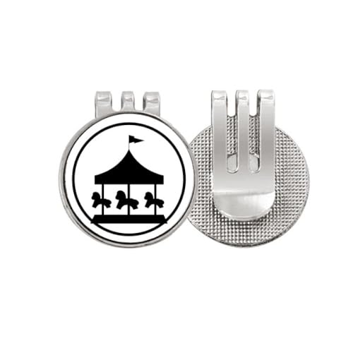 Marqueur de balle de golf no/no Carrousel clip magnétique accessoire de sport noir