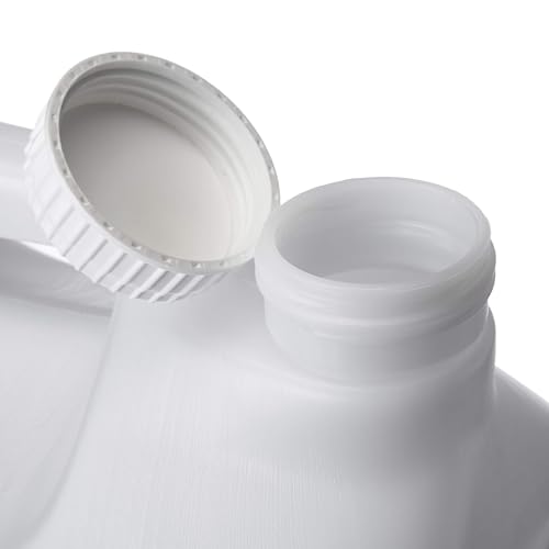 Hudson Exchange 2.5 Gallon Hedpak Container with Cap, Food Grade HDPE Plastic, Natural