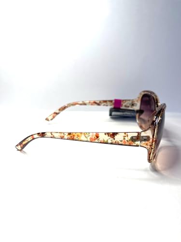 Foster Grant Fashion sunglasses women Maxblock floral trasluscent gradient lenses. 100% UVA UVB lens protection, Orange4