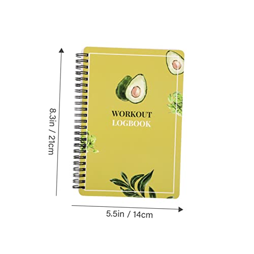 FUNNETOYU Fitness Notizbuch Spirale Fitnessplaner und Trainingsjournal für Frauen Tragbares Gym Notepad zur Zielverfolgung und Selbstdisziplin Robustes Workout Logbuch für Fitnessstudio und