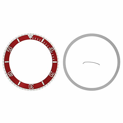 Ewatchparts BEZEL & INSERT COMPATIBLE WITH ROLEX SUBMARINER 16803 16808 16610 16800 16613 16618 RED