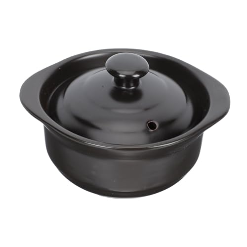 GLEAVI Cazuela de Cerámica Resistente al Calor con Tapa Olla para Sopa y Estofado Multifunción Adecuada para Uso Doméstico y Guisos de Pollo