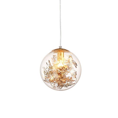Suspension E27 verre miroir luminaire de plafond design