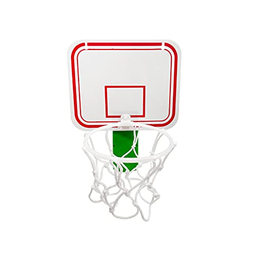 Silfrae Basketball Trash Can Mini Basketball Hoop Office Basketball Trash Can Basketball Goal for Garbage Can Office and Bed Room (Green, 7.9 Inches 6.3 Inches)