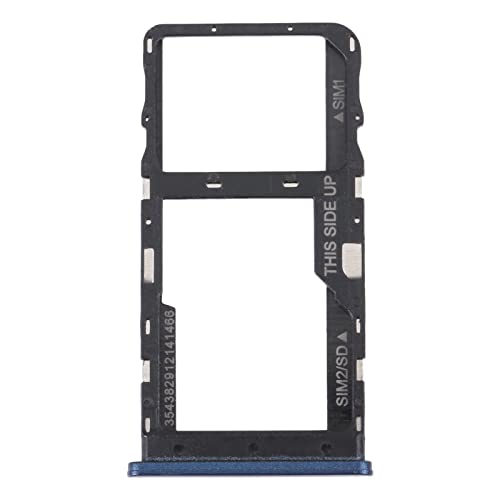 Compatible avec TCL 20R 5G (TCL 20 R 5G) T767H Chariot plateau logement support adaptateur fente porte-carte SIM + compartiment mémoire micro SD (bleu)