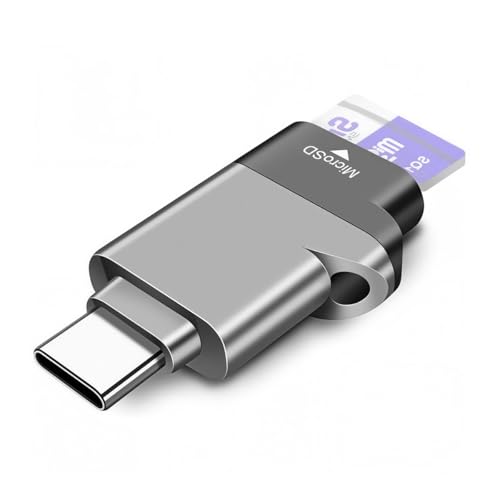 Image of Verilux USB-C MicroSD Card Reader with USB 3.0 & 5Gbps High-Speed | Memory Card Reader USB for MicroSDXC, MicroSDHC, and MicroSD for Window, Mac OS X and Andriod
