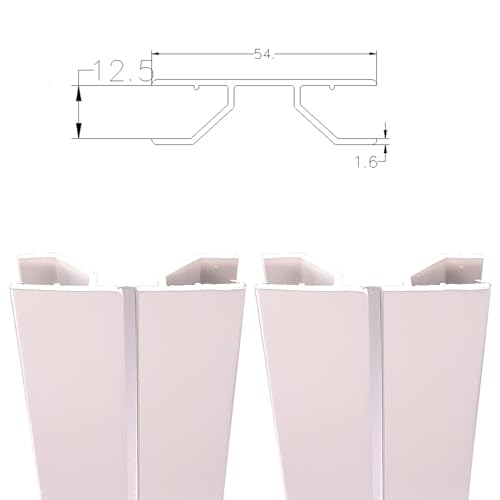 Connecteur de plinthe multiangle PVC blanc 150mm pour angle cuisine