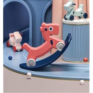 DIAI Children’s Plastic Dual Purpose Trojan Horse Toys (Orange, Large)