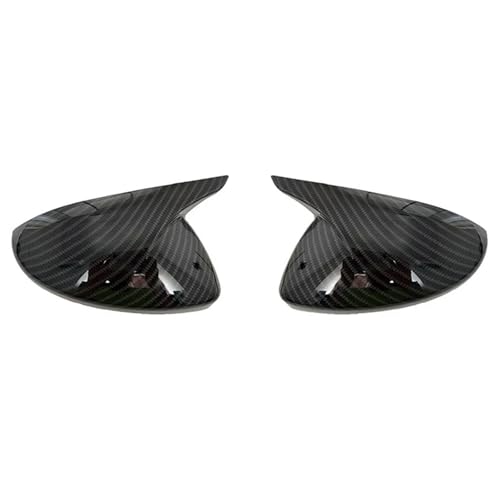 Coque rétroviseur C3 carbone noir brillant : cache extérieur décoratif pour modèles 2018-2024