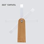 YEAKE Vanity Makeup Mirror with Natural Bamboo Stand,8 Inch 1X/2X Magnification Double Sided 360 Degree Swivel Magnifying Mirror,Portable Table Desk Countertop Mirror Bathroom Shaving Make Up Mirror - Image 4