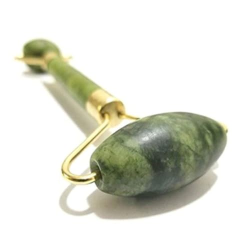 Massageador 2 Em 1 Placa Gua Sha Rolo De Jade Natural Estimulador facial Anti Estresse Anti Rugas Re