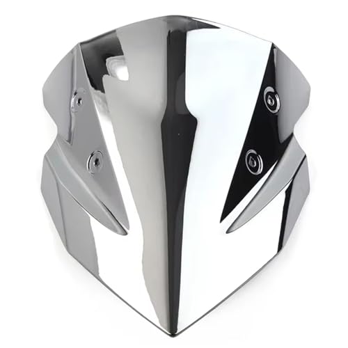 Pare-brise moto Kawasaki Z400 contre le vent déflecteur argent double bulle