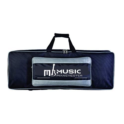Image of Music Manchester Keyboard and Piano Case /Cover For Yamahaa PSR S770, PSR S750, PSR S950 61-Keys Heavy Padded Gig Bag with Front Pocket(Grey)