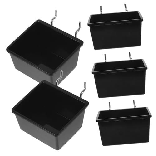 DOITOOL Peg Board Bins for Wall 5pcs Organizers Material Easy to Install for Home Garage