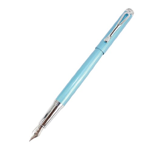 Gullor 301 Medium Nib Fountain Pen With Diamond - Sky Blue #TOP25