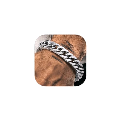 Richsteel Esclava Grande Cadenas Moto Pulseras Acero Inoxidable