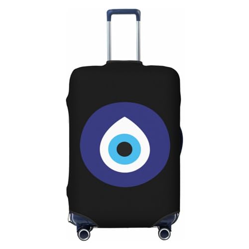 Turkish Evil Eye Travel Luggage Cover Suitcase Protector Fits 18-32 Inch Luggage, Large