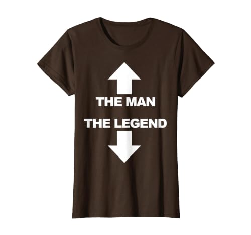 The man the Legend T-Shirt, Women, Brown, Large