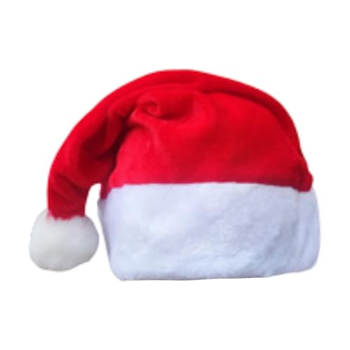 Weihnachten Santa Umhang Weihnachtsmantel Set Cape + Weihnachtsmann mütze Weihnachtsfrau Kostüm Mädchen Rot Samt Mantel Weihnachten Umhang für Weihnachts Kostüm Party Festliche Kleidung (Kinder)