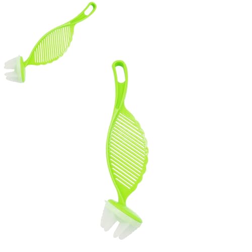 Rice Washer, Rice Washing Stick Tool Kitchen Creative Tool Handheld Stirring Rice Washer Rice Wash Strainer with Hanging Hole for Kitchen Restaurant(Green)