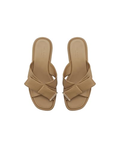 Image of Ted Baker Women's Spencer Leather Cross-Strap Bow Slide