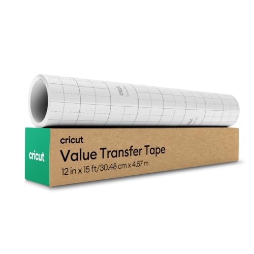 Image of Cricut Value Transfer Tape (12in x 15ft Roll) | Compatible with Maker & Explore Machines - Easy Transfer for Vinyl Projects