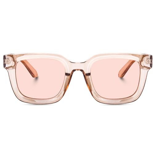 Image of Peter Jones Unisex Large Square UV /UB Protected Sunglasses (3803)