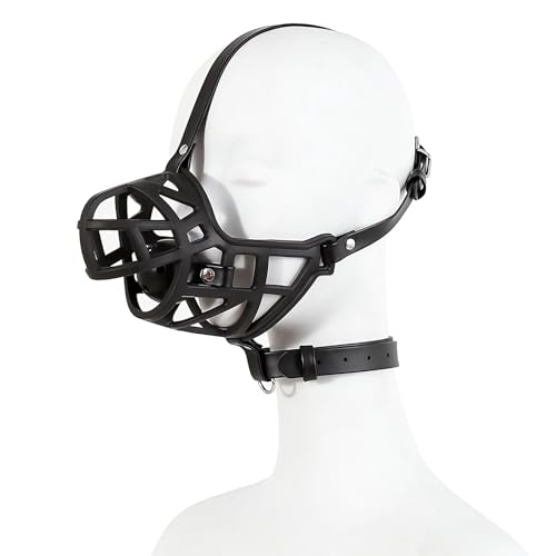 Roluck Silikon Knebel für Fetisch Bondage,Einstellbarer Mundknebel,Hundemund Gag Ball für Paare Frauen Männer, Extrem Hundesklave SM Sexspielzeug (S)