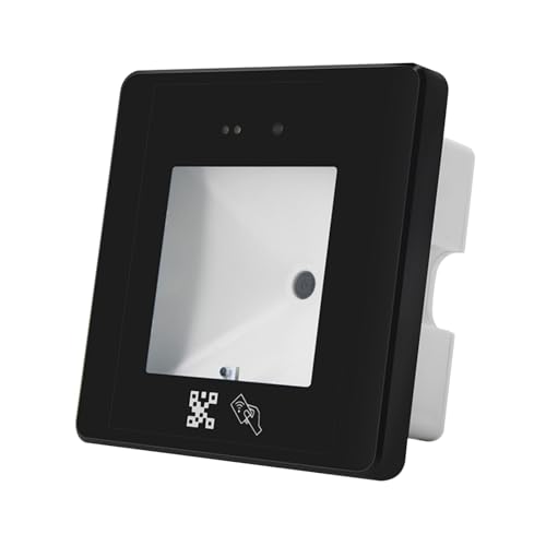 Sibomtex - Escáner de código de barras integrado con módulo de escaneo RFID, lector de tarjetas RFID, código de barras de alta velocidad, conexión USB para código QR 1D 2D para supermercado, almacén