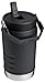 STANLEY IceFlow 2.0 Flip Straw Jug with Handle 40 oz | Twist On Lid and Flip Up Straw | Leakproof for Travel and Sports | Insulated Stainless Steel | BPA-Free | Black 2.0