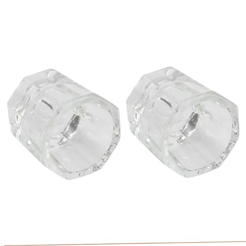 BESPORTBLE 2 Piezas De Vaso Dappen Acrílico Para Uñas - Contenedor De Líquido Para Monómero y Acrílico - Herramienta Esencial De Manicura Para Profesionales y Aficionados Al Nail Art
